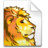 Mimetype dvi lion Icon